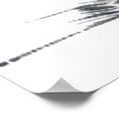 Peeking Cat lijntekening Poster (Hoek)