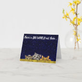 Peeking Cats Afstuderen Kaart (Gele Bloem)