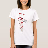 Peeking Christmas Friends T-shirt (Voorkant)