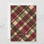 Peeking Collie Bright Wishes Winter Pet Portrait Feestdagenkaart (Achterkant)