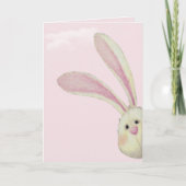 Peeking Easter Bunny Kaart (Voorkant)