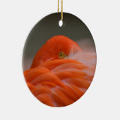 Peeking Flamingo Keramisch Ornament (Rechts)