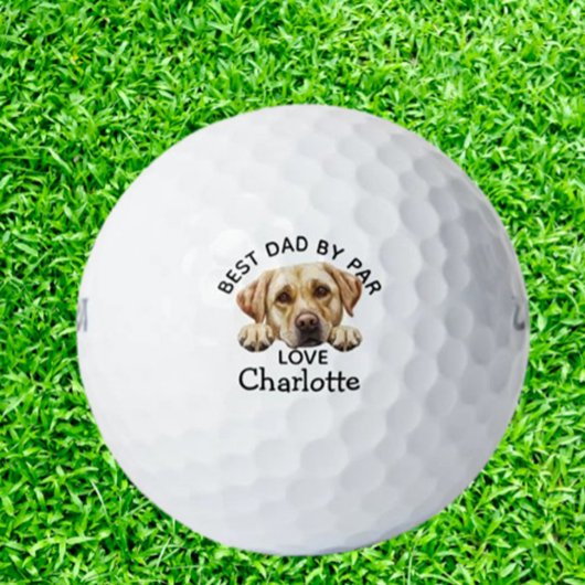 Peeking Golden Labrador Puppy Thema Golfballen