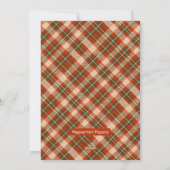 Peeking Highland Koe Mooey Kerstboerderij Feestdagenkaart (Achterkant)