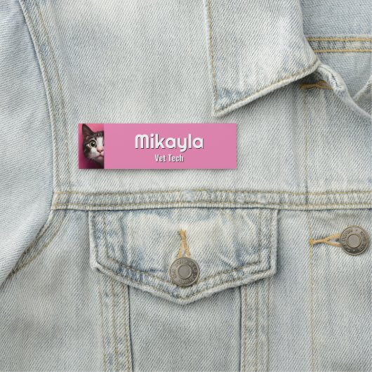  Peeking Kat Vet Naamplaatje (In situ)