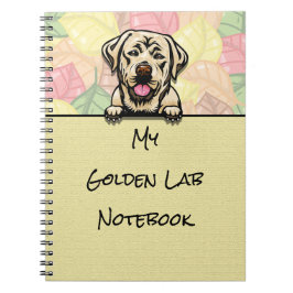 Peeking Leuk Golden Labrador notitieboek