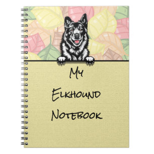 Peeking Leuk Noors Elkhound notitieboek