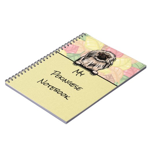Peeking Leuk Pekingese notitieboek (Linkerzijde)