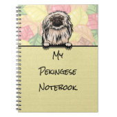 Peeking Leuk Pekingese notitieboek (Voorkant)