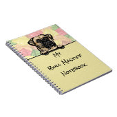 Peeking Leuke Bull Mastiff notitieboek (Rechterzijde)