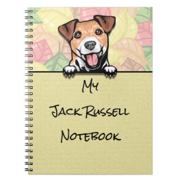 Peeking Leuke Jack Russell Terrier notitieboek
