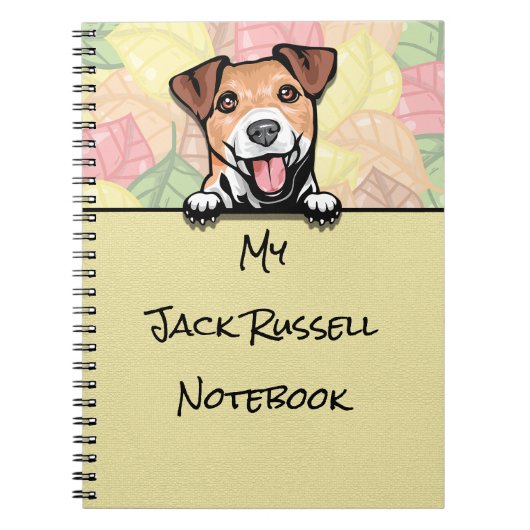 Peeking Leuke Jack Russell Terrier notitieboek (Voorkant)