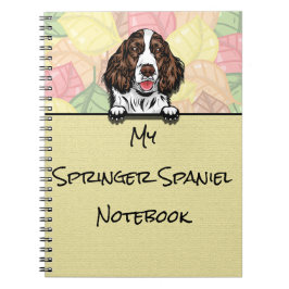 Peeking Leuke Springer Spaniel notitieboek