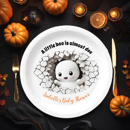 Peeking Little Boo Baby shower papier Borden Papieren Bordje