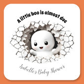 Peeking Little Boo Ghost Baby shower Papier Onderz Kartonnen Onderzetters