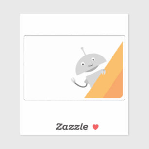 Peeking Mia - sinaasappel Sticker