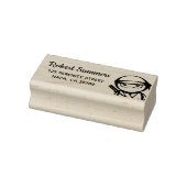 Peeking Ninja Return Address Rubberstempel (Stempel)