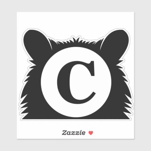 Peeking Raccoon Gepersonaliseerde Front Mailbox St Sticker (Vel)