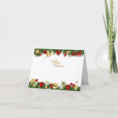 Peeking Santa – Festive Christmas Clipart for Card Bedankkaart (Achterkant)