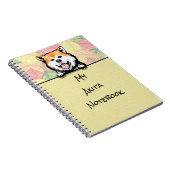 Peeking Schattig Akita notitieboek (Rechterzijde)