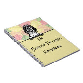 Peeking Schattig Engels Pointer notitieboek (Rechterzijde)