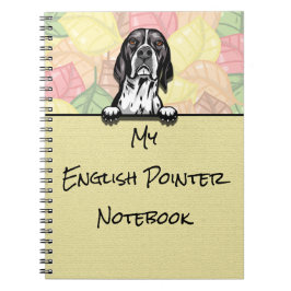 Peeking Schattig Engels Pointer notitieboek