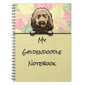 Peeking Schattig Goldendoodle notitieboek (Voorkant)