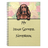 Peeking Schattig Iers Setter notitieboek (Voorkant)
