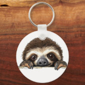 Peeking Sloth Sleutelhanger (Achterkant)