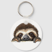 Peeking Sloth Sleutelhanger (Achterkant)
