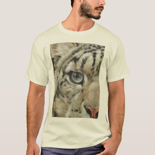 Peeking Snow Leopard T-shirt (Voorkant)