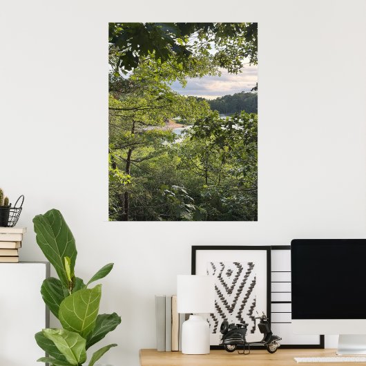 Peeking through the Trees Poster (Thuiskantoor)