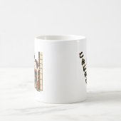 Peeking Ukiyo-e geisha - Konnichiwa! Koffiemok (Center)