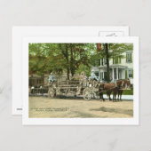 Peekskill, N.Y., Cortland Hook & Ladder Fire Truck Briefkaart (Voorkant / Achterkant)