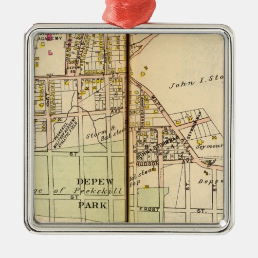 Peekskills, New York 4 Metalen Ornament (Voorkant)