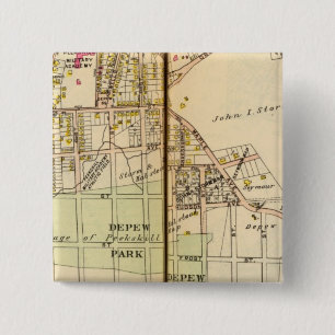 Peekskills, New York 4 Vierkante Button 5,1 Cm