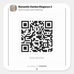 PeekTag QR Sticker Sjabloon