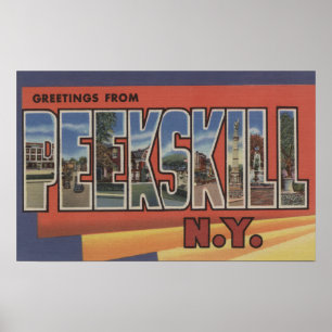Peekvaardigheid, New York - grote letterscènes Poster