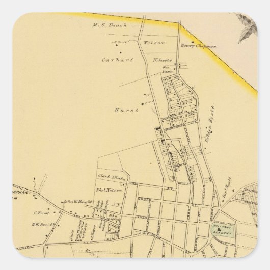 Peekvaardigheid, NY Vierkante Sticker (Voorkant)