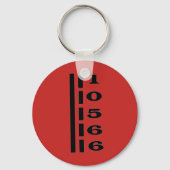 Peekvaardigheid, NY Zip Code Sleutelhanger (Voorkant)