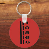 Peekvaardigheid, NY Zip Code Sleutelhanger (Voorkant)