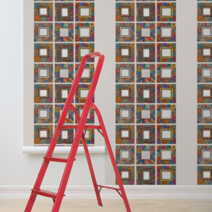 Peel and Stick bloemrijke vrienden familie foto ga Behang