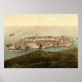 Peel Castle, St Patrick's Isle, eiland Man Poster