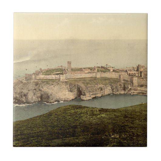 Peel Castle, St Patrick's Isle, eiland Man Tegeltje (Voorkant)