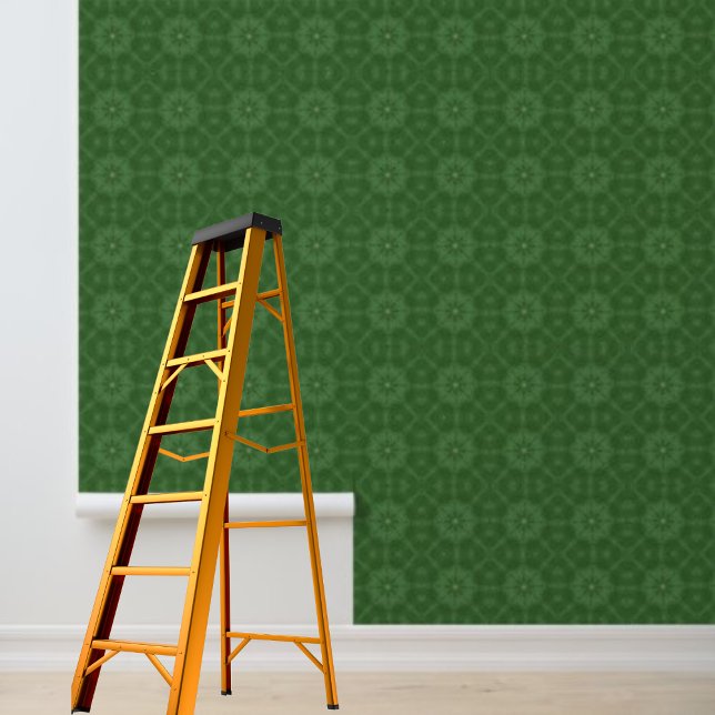 Peel en stick behang groene cirkels patroon (Peel and stick wallpaper green circles pattern wallpaper)