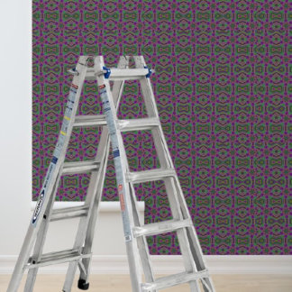 Peel en stick behang paarse groen geel