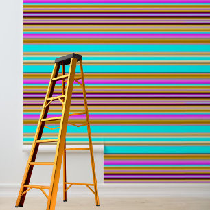 Peel en Stick Behang Roze Blauw Paarse Streep