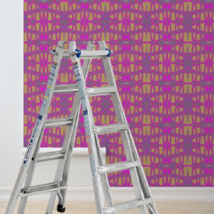 Peel en stick behang roze blauw taupe grafisch