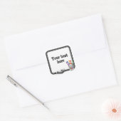Peel en Stick Mini Whiteboard Vierkante Sticker (Envelop)