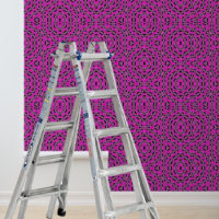 Peel en stick roze zwart geometrisch patroon